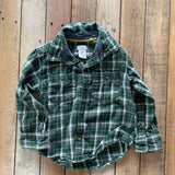 Green Button Up Flannel