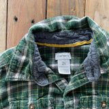 Green Button Up Flannel