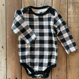 Checkered Winter Long Sleeve Onesie | HB