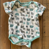 Wild Animals Short Sleeve Onesie | Chick Pea