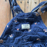 Navy Floral Overall Dress | 12-18 mo | Osh Kosh