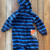 Fleece Stripe Jumpsuit | 12-18 mo | Carter's