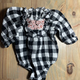 Gingham Floral Romper | newborn | Cat & Jack