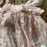 Pink Gingham Flower Dress | 12-18 mo | Cat & Jack