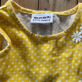 Mustard Flower Dress | 12-18 mo | Blueberi Boulevard