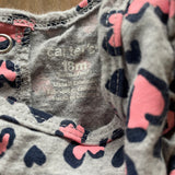 Ruffled Pink Hearts Dress | 12-18 mo | Carter's