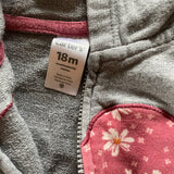 Gray Big Heart Jacket | 12-18 mo | Carter's