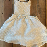 Quilted White Overall Dress | 18-24 mo | Carter's