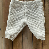 Cream Quilted Pants
