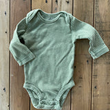 Green Striped Long Sleeve Onesie | Carter's
