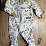 Safari Zip Up Pajama | newborn | Gerber