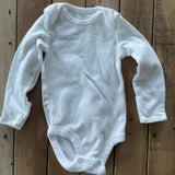 Plain White Long Sleeve Onesie | Carter's