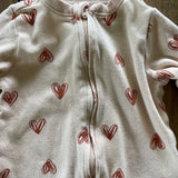 Doodle Hearts Zip Up Pajama | Old Navy