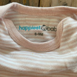 Pink Striped Long Sleeve Onesie