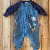 Rocket Ship Zip Up Pajama | newborn | Gerber