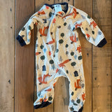 Mr Fox Zip Up Pajama | newborn | Gerber