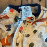 Mr Fox Zip Up Pajama | newborn | Gerber