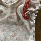 Flowers & Ruffles Short Sleeve Onesie | Unbranded