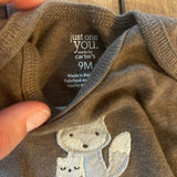 Shadow Gray Fox Onesie | 6-9 mo | Carter's