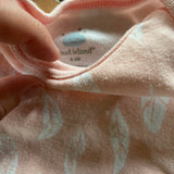 Pink Feather Short Sleeve Onesie | Cloud Island