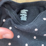 Black Polkadots Onesie | newborn | Gerber