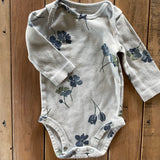 Blue Floral Long Sleeve Onesie | Carter's