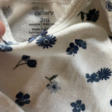 Blue Flowers Long Sleeve Onesie | Carter's