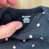 Black Polkadots Onesie | newborn | Gerber