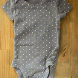 Gray Polkadots Onesie | newborn | Carter's