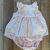 Pink Bunny Stripe Dress | 3-6 mo | Carter's