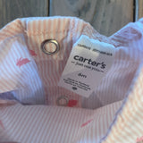 Pink Bunny Stripe Dress | 3-6 mo | Carter's