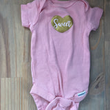 Pink Sweet Heart Onesie | newborn | Gerber
