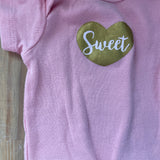 Pink Sweet Heart Onesie | newborn | Gerber