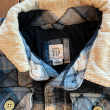Quilted Button Up Flannel Jacket