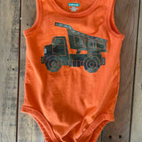 Orange Truck Onesie | 18-24 mo | Garanimals