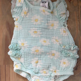 Floral Ruffle Romper | newborn | Gerber