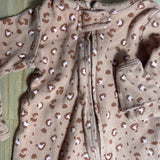 Leopard  Zip Up Pajama | newborn | Carter's
