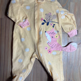 Yellow Fox Zip Up Pajama | newborn | Gerber
