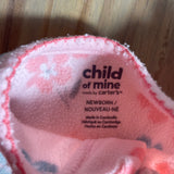 Pink Floral Zip Up Pajama | newborn | Carter's