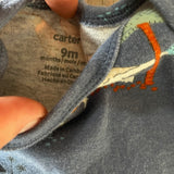 Blue Dinosaurs Onesie | 6-9 mo | Carter's
