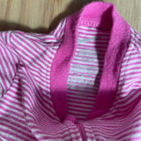 Pink Stripe Zip Up Pajama | newborn | Nike