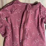 Maroon Starry Sky Zip Up Pajama | newborn | Gerber