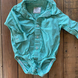 Checkered Button Up Onesie | 0-3 mo | Carter's