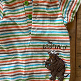 The Gruffalo Stripe with Hood Romper | 0-3 mo