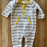 Yellow & Gray Romper | 0-3 mo | Nordstrom Baby