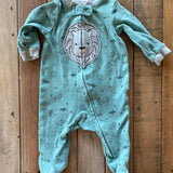 Lion Zip Up Pajama | 0-3 mo | Carter's