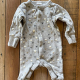 Gray Romper | 0-3 mo | Gerber