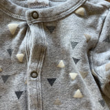Gray Romper | 0-3 mo | Gerber