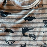 Striped Dino Short Sleeve Onesie | Carter's