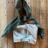 Striped Dino Zip Up Hoodie | Carter's